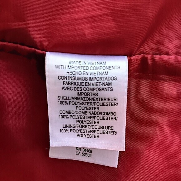 LIZ CLAIBORNE Women's Size Small Red Full Zip & Snap Jacket Coat - Picture 9 of 12